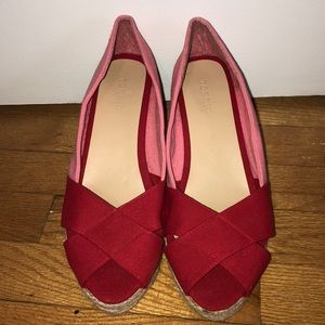 Pink & Red Torrid Wedge Sandals Size 9